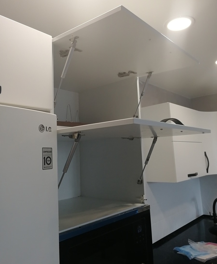 Белый кухонный гарнитур-Кухня МДФ в ПВХ «Модель 29»-фото12