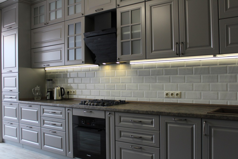 Белый кухонный гарнитур-Кухня МДФ в ПВХ «Модель 183»-фото8