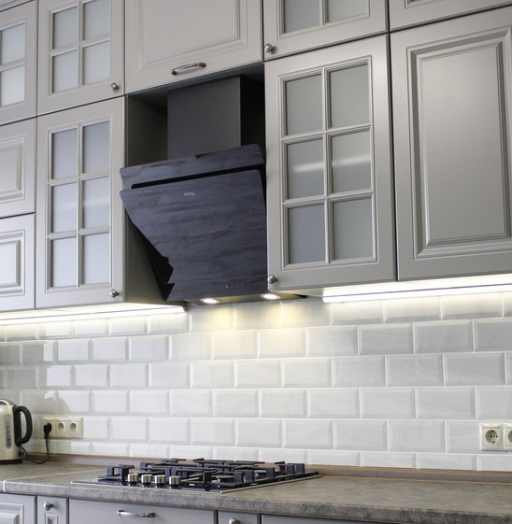 Белый кухонный гарнитур-Кухня МДФ в ПВХ «Модель 183»-фото9